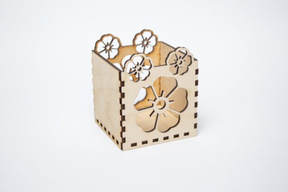 3D SVG Candle Holder – Flowers for Home Décor Projects