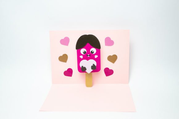 3D SVG Pop-up Card - Ice Lolly for Greeting Cards