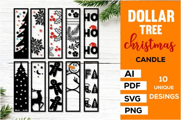 Christmas Candle 3D SVG Bundle