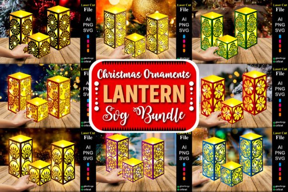 Christmas Ornaments Lantern SVG Bundle