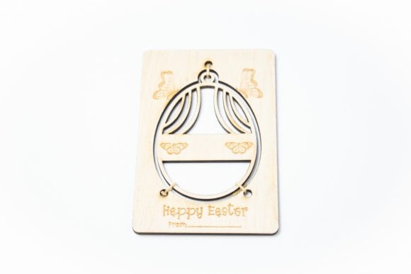 Easter Card - 3D SVG Egg with Butterfly Design for Branding