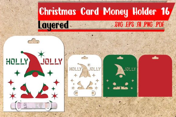 Holly Jolly 3D SVG Christmas Design