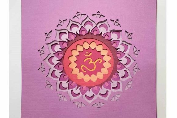 Shadow Box - Crown Chakra Mandala Shadow Box