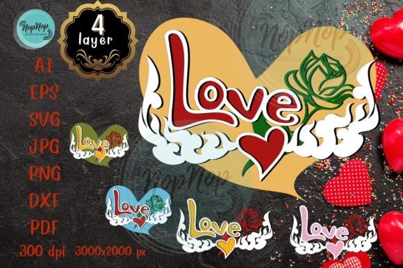 Valentine Sweet Heart V.5: A 3D SVG Shape Boost for Content Creators